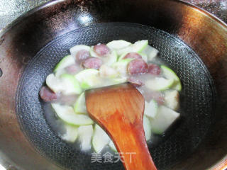 香肠炒蒲瓜步骤9