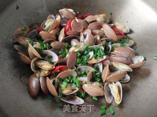 辣炒油蛤步骤8