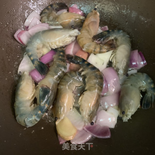 咖喱罗氏虾步骤7