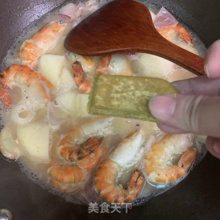 咖喱罗氏虾步骤10