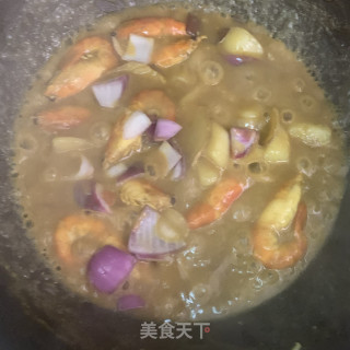 咖喱罗氏虾步骤12