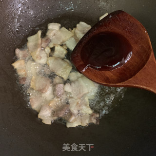 四季豆炒五花肉步骤6