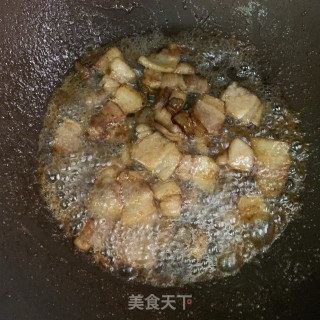 四季豆炒五花肉步骤7