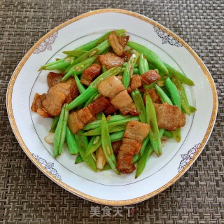 四季豆炒五花肉步骤12