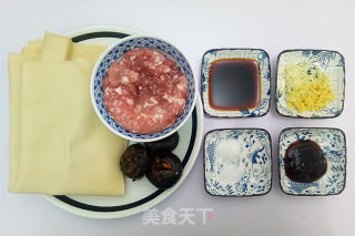 鸡汁豆皮卷步骤1