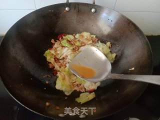 肉末炒包菜步骤7