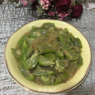 蒜蓉粉丝烧丝瓜步骤9