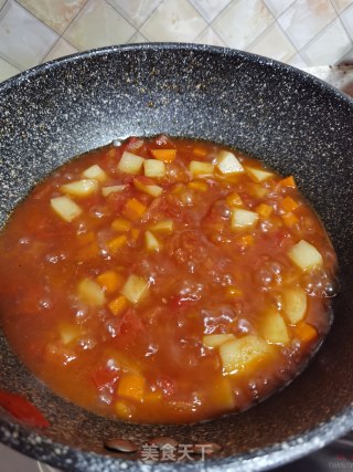 酸辣土豆烩丸子步骤14