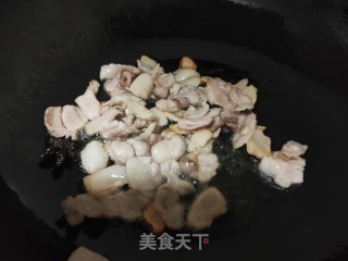 肉片炒有机菜花步骤6