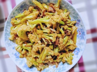 肉片炒有机菜花步骤11