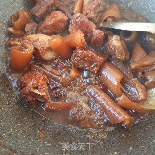 排骨猪皮烧雪魔芋步骤19