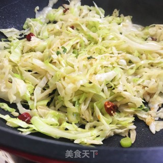 茶油炒包菜步骤7