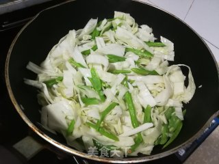 四季豆炒包菜步骤5