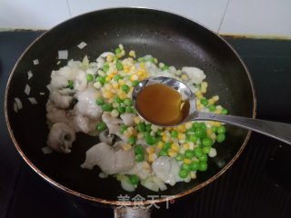 玉米青豆炒鱼片步骤15