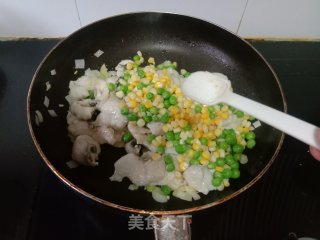 玉米青豆炒鱼片步骤14