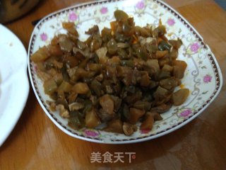 榨菜炒肉步骤3