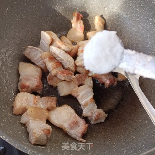 酸萝卜胡萝卜烧肉步骤7