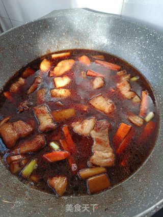 酸萝卜胡萝卜烧肉步骤12