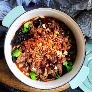 家常水煮牛肉步骤12