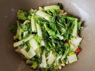 橄榄油炒小白菜步骤5