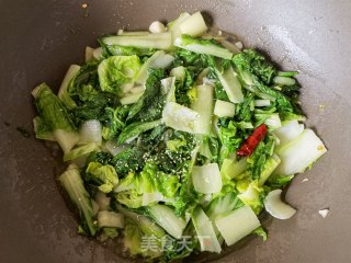 橄榄油炒小白菜步骤7
