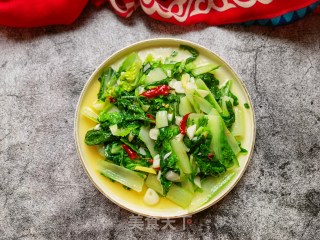橄榄油炒小白菜步骤10