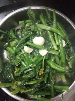 蒜蓉炒菜心❤️步骤4
