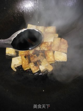 油煎碎皮豆腐步骤5