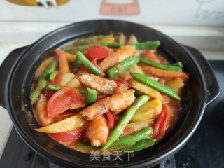 砂锅番茄土豆虾步骤13