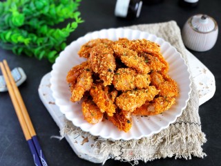 葱香脆皮虾步骤7