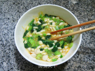 海鲜菇菜芯炒鸭蛋步骤9