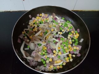 平菇炒玉米青豆步骤4