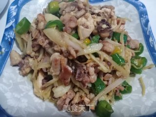 嫩姜炒鸡步骤8