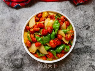 螺丝椒洋葱炒虾尾步骤15