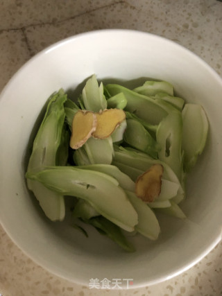 清水煮儿菜片步骤2