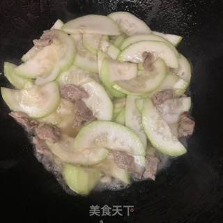 蒲瓜炒里脊肉步骤10