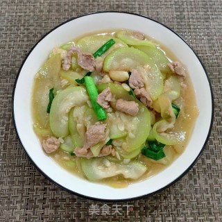 蒲瓜炒里脊肉步骤12