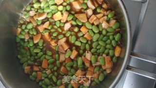 干煸虾蓉毛豆步骤5