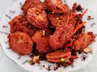 干煸藕夹步骤6