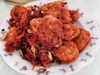 干煸藕夹步骤7