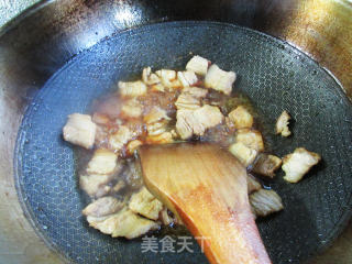五花肉皱皮椒炒茭白步骤7