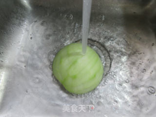 羊尾笋炒蒲瓜步骤2