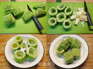 《温暖的味道》同款～苦瓜酿虾滑步骤3