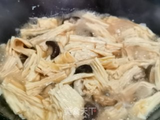 豆棍烧香菇步骤6