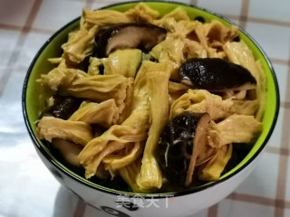 豆棍烧香菇步骤9