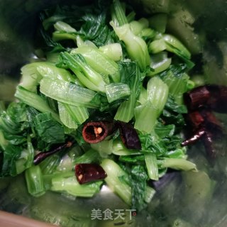 香辣鸡毛菜步骤11