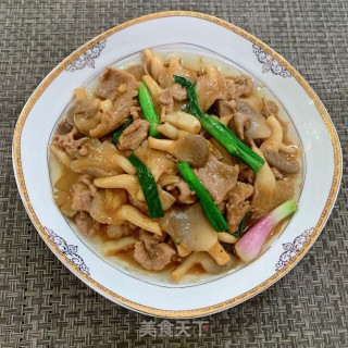 平菇炒肉片步骤13