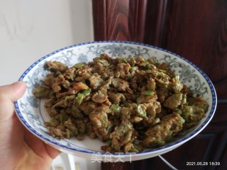豆角炒鸡蛋步骤5