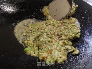 豆角炒鸡蛋步骤4
