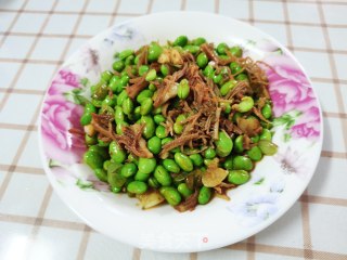 毛豆炒牛百叶步骤8